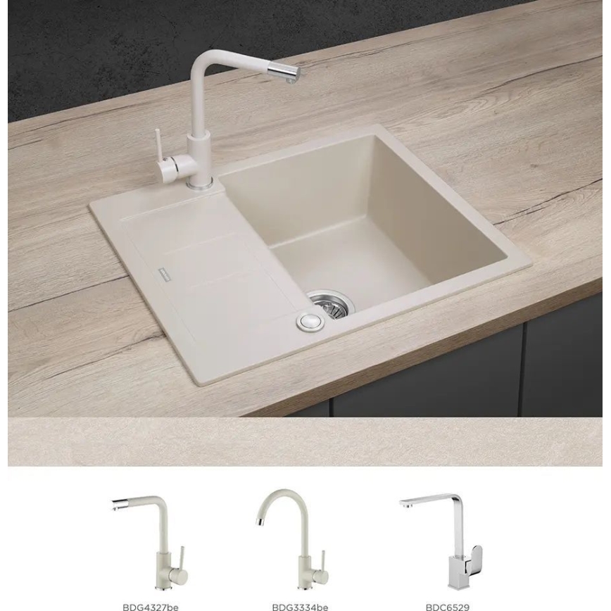 Concept DG05C45BE - CUBIS köksdiskho 50x62 cm granit/beige