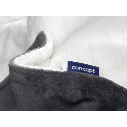 Concept DV7420 - Elektrisk värmefilt 160W/230V 180x130 cm grå/vit