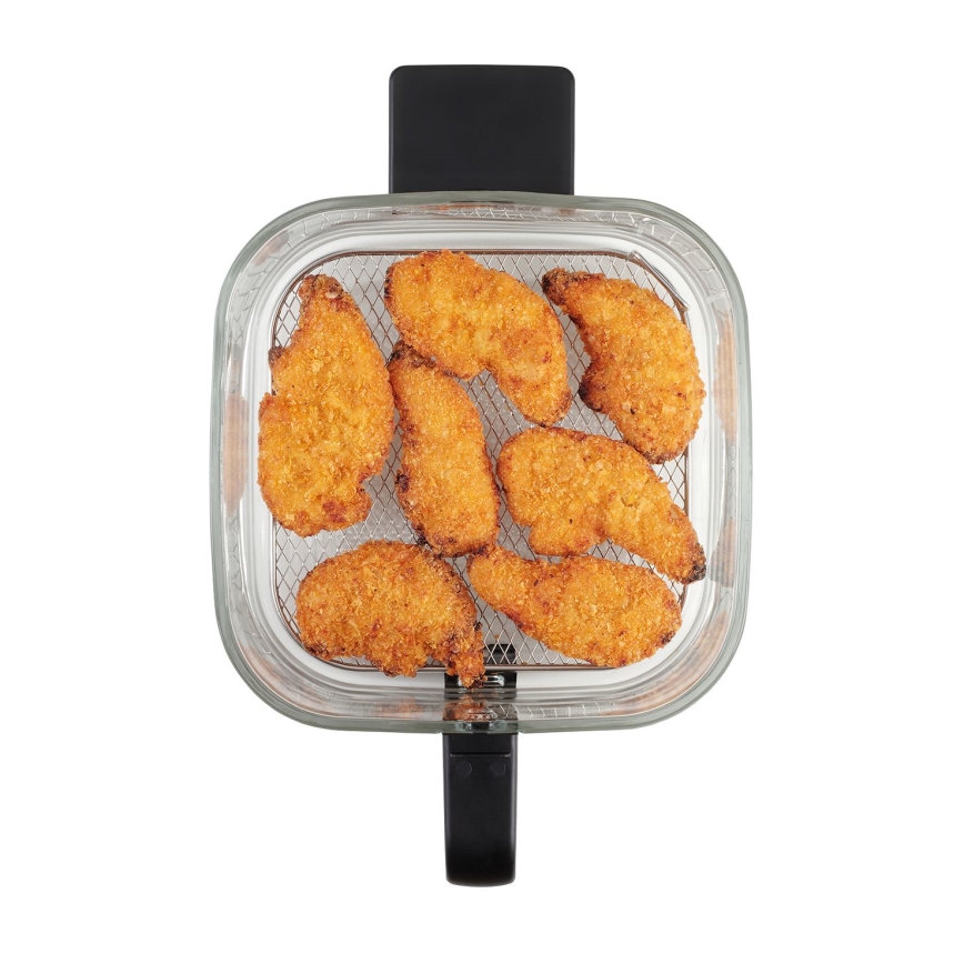 Concept FR5500 - Varmluftsfritös GLASS & FAST 5,5 l 1200W/230V svart
