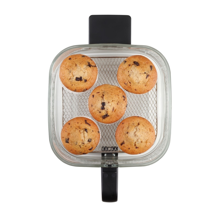 Concept FR5500 - Varmluftsfritös GLASS & FAST 5,5 l 1200W/230V svart