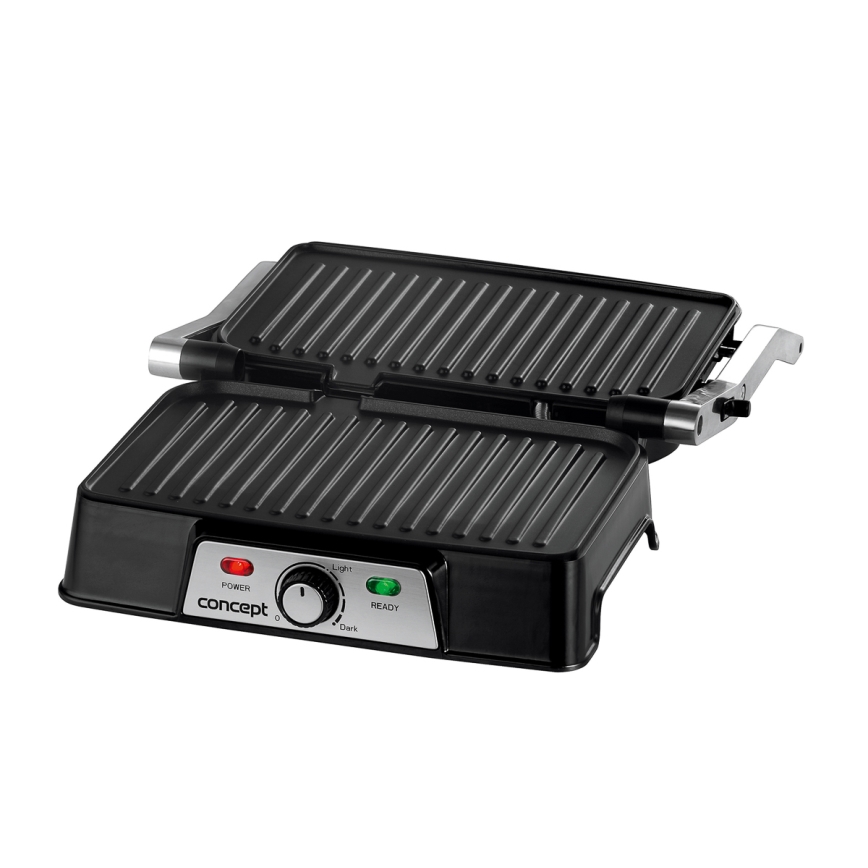 Concept ge2005 - Kontaktgrill 1500W/230V rostfri/svart