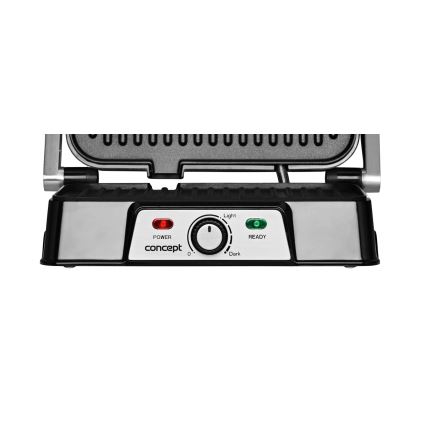 Concept ge2005 - Kontaktgrill 1500W/230V rostfri/svart