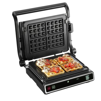Concept ge3550 - Kontaktgrill med temperatursensor 2000W/230V svart