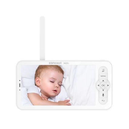 Concept KD4010 - Smart babymonitor med skärm och rörelsesensor SMART KIDO 4,5W/230V Wi-Fi beige