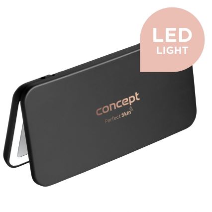 Concept KZ2020 - LED-fickspegel PERFECT SKIN LED/1,5W/5V 4500-5500K 300 mAh svart