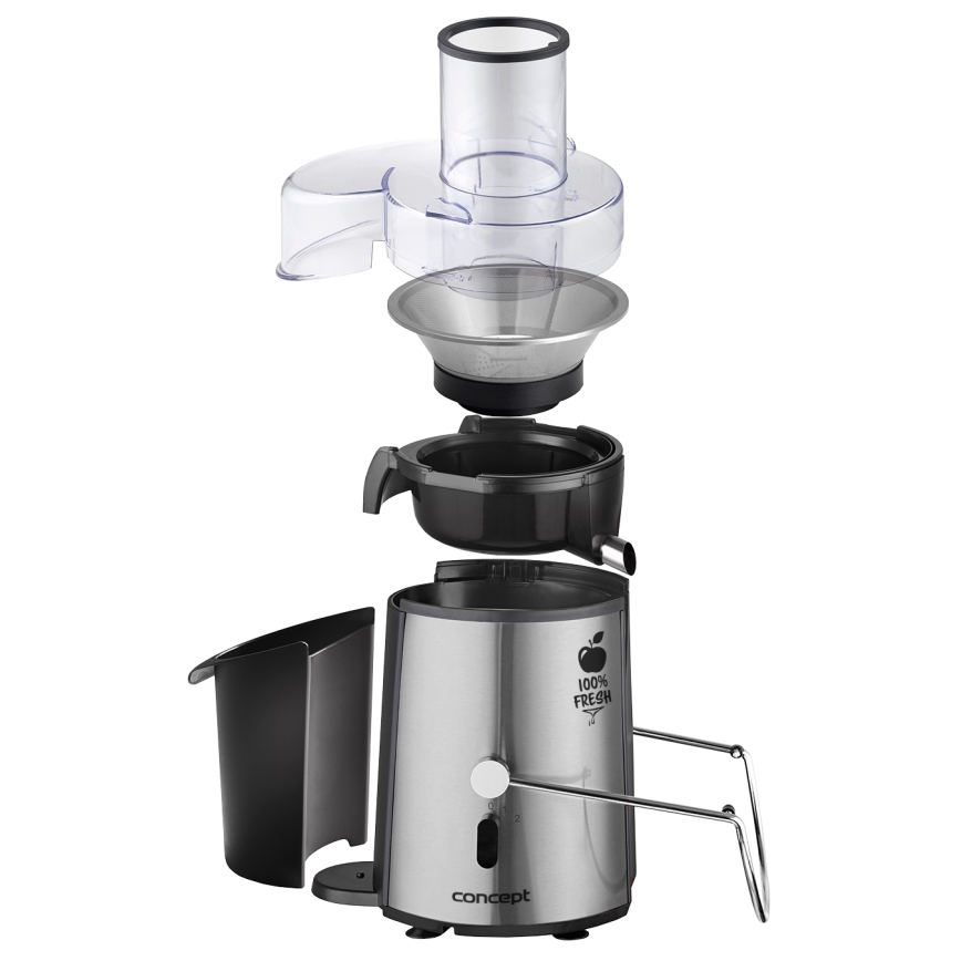 Concept LO7026 - Råsaftcentrifug 1000 W/230 V svart/rostfritt stål