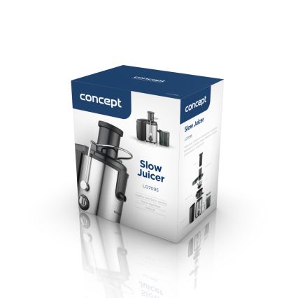 Concept LO7095 - Centrifugalpress 1000W/230V svart/rostfritt stål