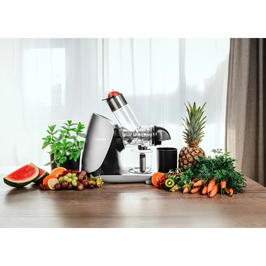 Concept LO7250 - Horisontell slowjuicer 200W/230V svart/rostfritt stål