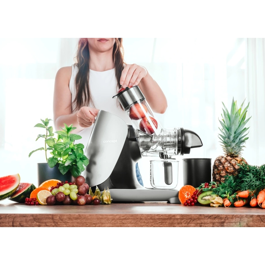 Concept LO7250 - Horisontell slowjuicer 200W/230V svart/rostfritt stål