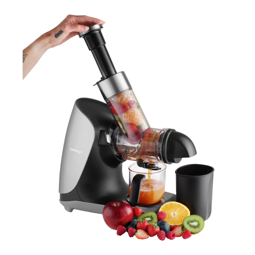 Concept LO7250 - Horisontell slowjuicer 200W/230V svart/rostfritt stål