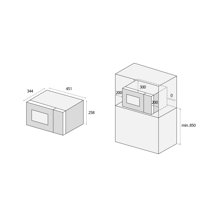Concept MT3520bc - Mikrovågsugn 800W/230V 20 l svart