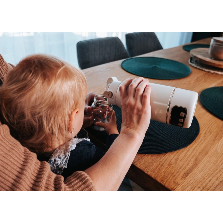 Concept OC4000 - Resevärmare för vatten och mjölk KIDO 500 ml 36W/7,4V 5000 mAh beige