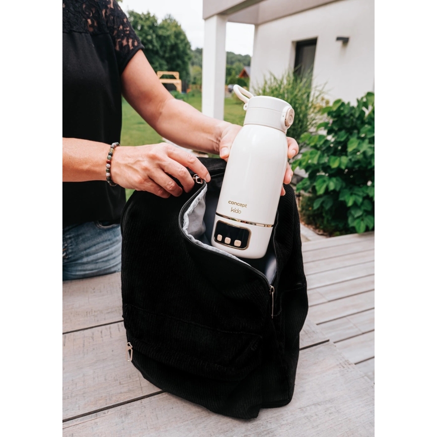 Concept OC4000 - Resevärmare för vatten och mjölk KIDO 500 ml 36W/7,4V 5000 mAh beige