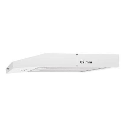 Concept OPP1260wh - Underbyggd köksfläkt 59,5 cm vit