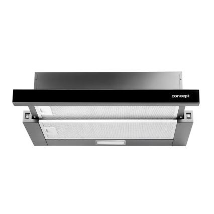 Concept OPV3560bc - Utdragbar fläktkåpa 59,5 cm, svart