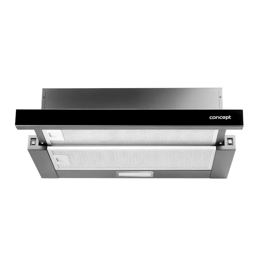 Concept OPV3560bc - Utdragbar fläktkåpa 59,5 cm, svart