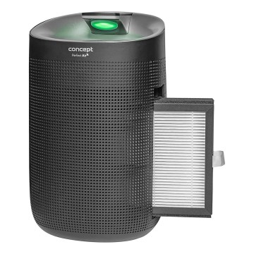 Concept OV1210 - Avfuktare och luftrenare PERFECT AIR 1 l 45W/230V svart