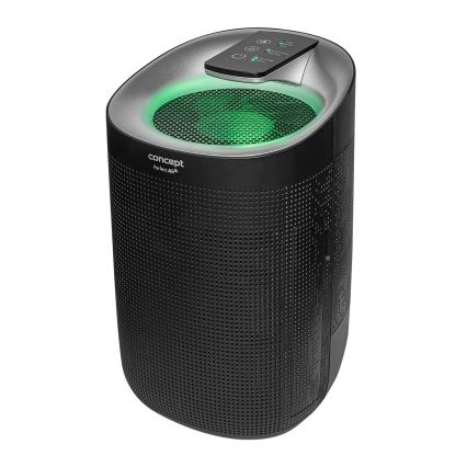 Concept OV1210 - Avfuktare och luftrenare PERFECT AIR 1 l 45W/230V svart