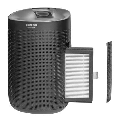 Concept OV1210 - Avfuktare och luftrenare PERFECT AIR 1 l 45W/230V svart