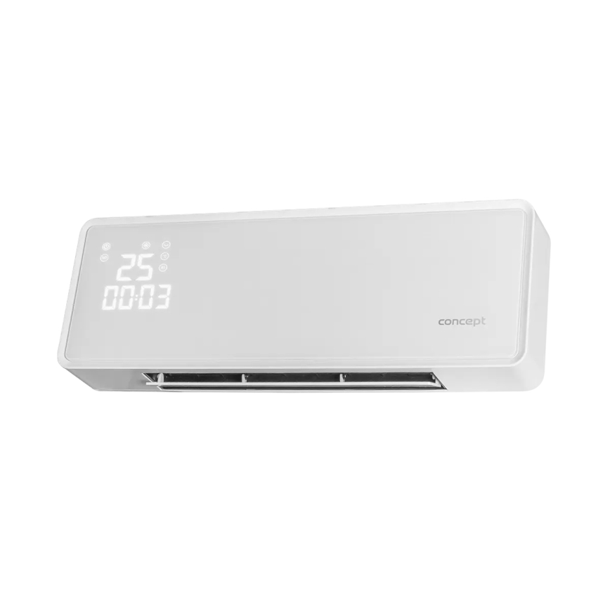 Concept QH4000 - Elektrisk värmare 1000/2000W IP22 vit + fjärrkontroll