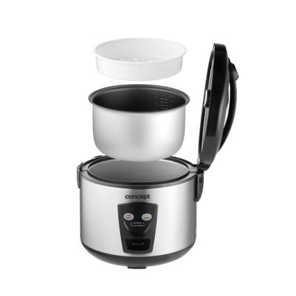 Concept RE2020 - Riskokare 2 i 1, 650 W/230 V, 1,5 l, rostfritt stål/svart