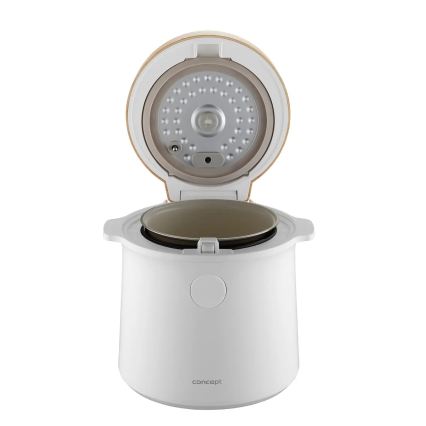 Concept RE3030 - Digital riskokare 2 i 1 380W/230V 1,5 l vit/trädekor