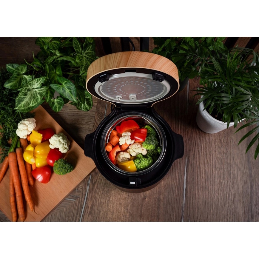 Concept RE4040 - Digital riskokare 2 i 1 450W/230V 2 l svart/trädekor