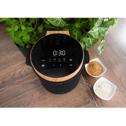 Concept RE4040 - Digital riskokare 2 i 1 450W/230V 2 l svart/trädekor