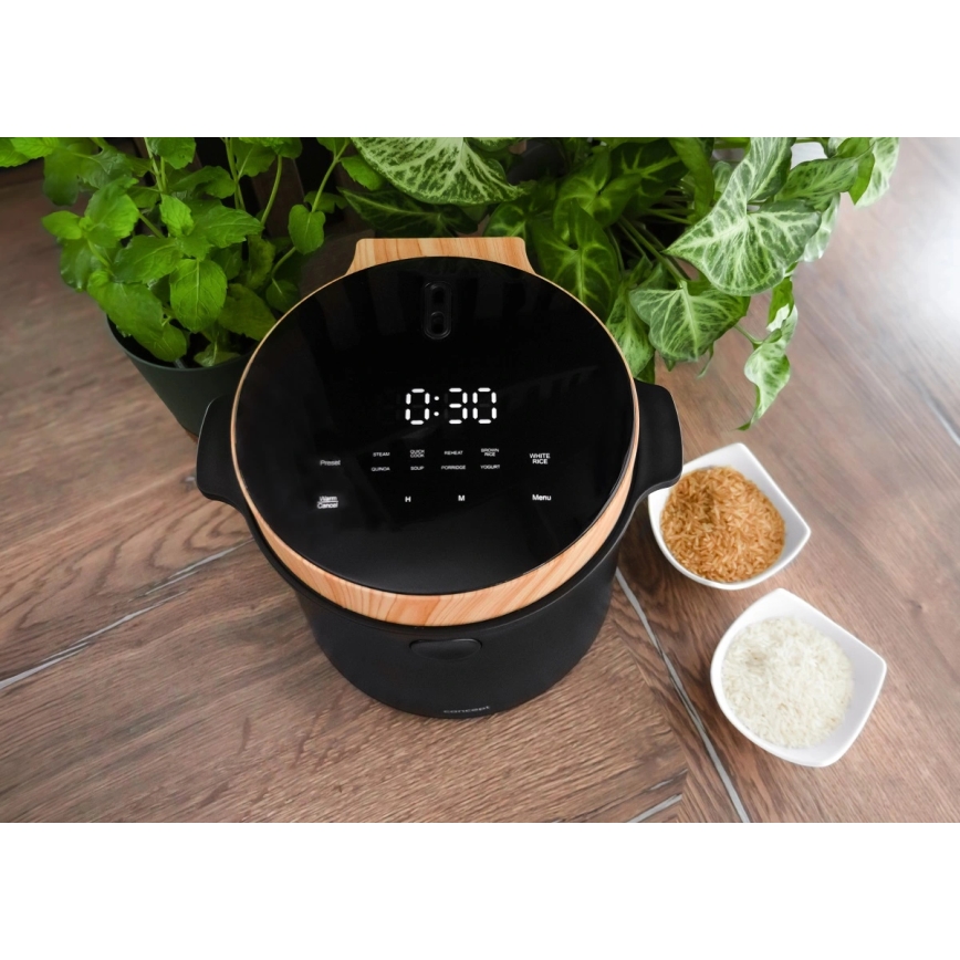 Concept RE4040 - Digital riskokare 2 i 1 450W/230V 2 l svart/trädekor