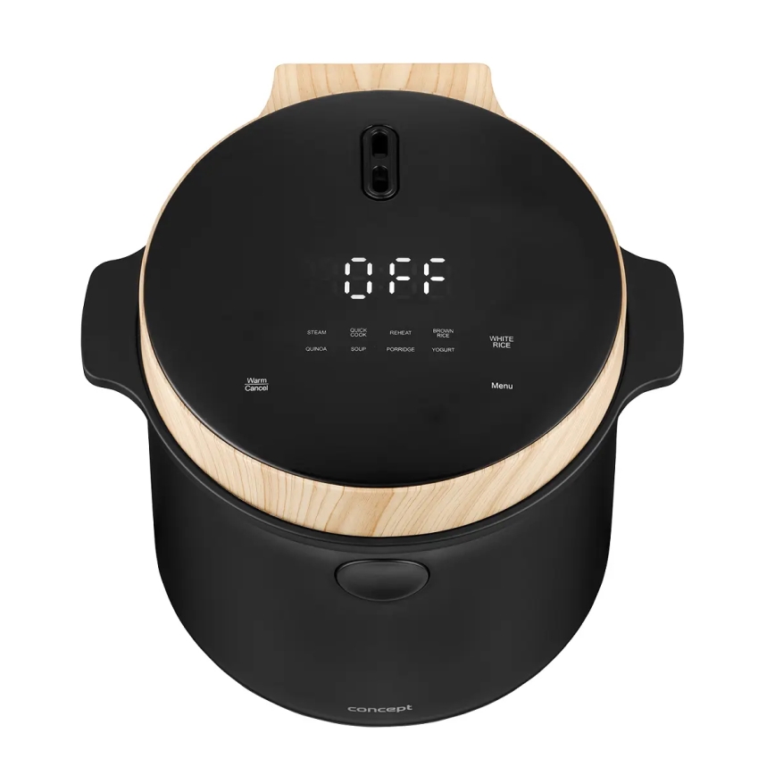 Concept RE4040 - Digital riskokare 2 i 1 450W/230V 2 l svart/trädekor