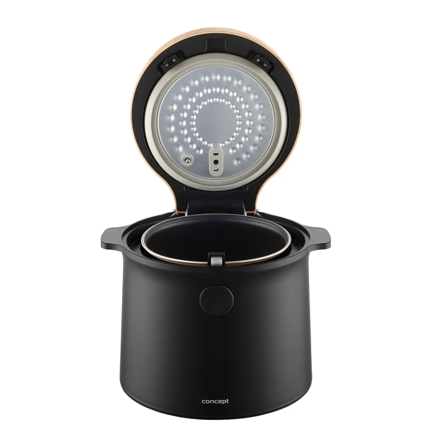 Concept RE4040 - Digital riskokare 2 i 1 450W/230V 2 l svart/trädekor