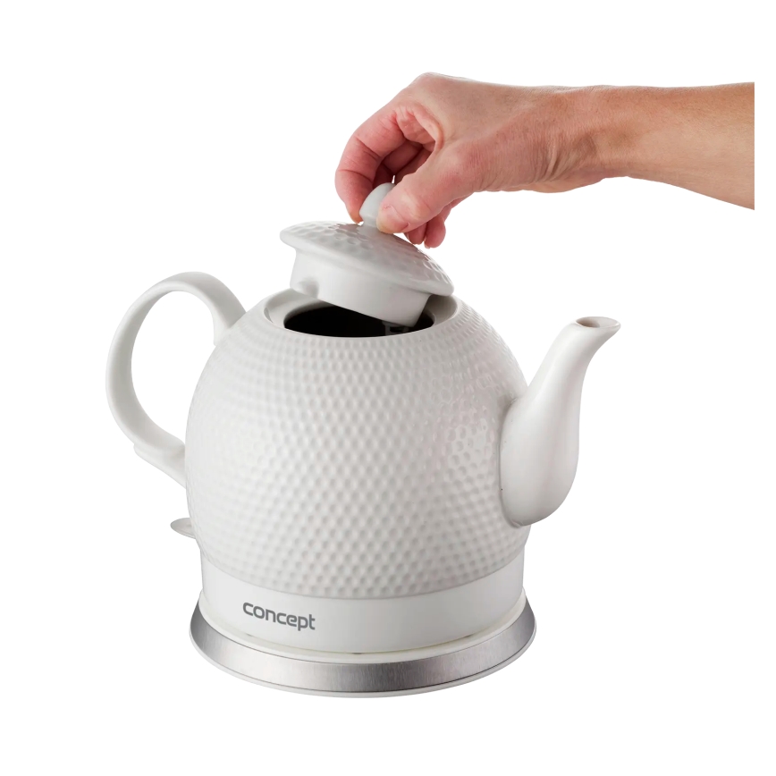 Concept RK0050 - Snabbkokande vattenkokare 1,2 l 1000W/230V vit/keramik