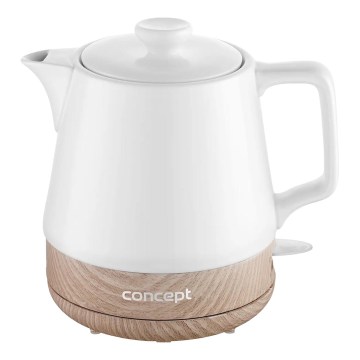 Concept RK0060 - Snabbkokande vattenkokare 1 l 1000W/230V vit/keramik