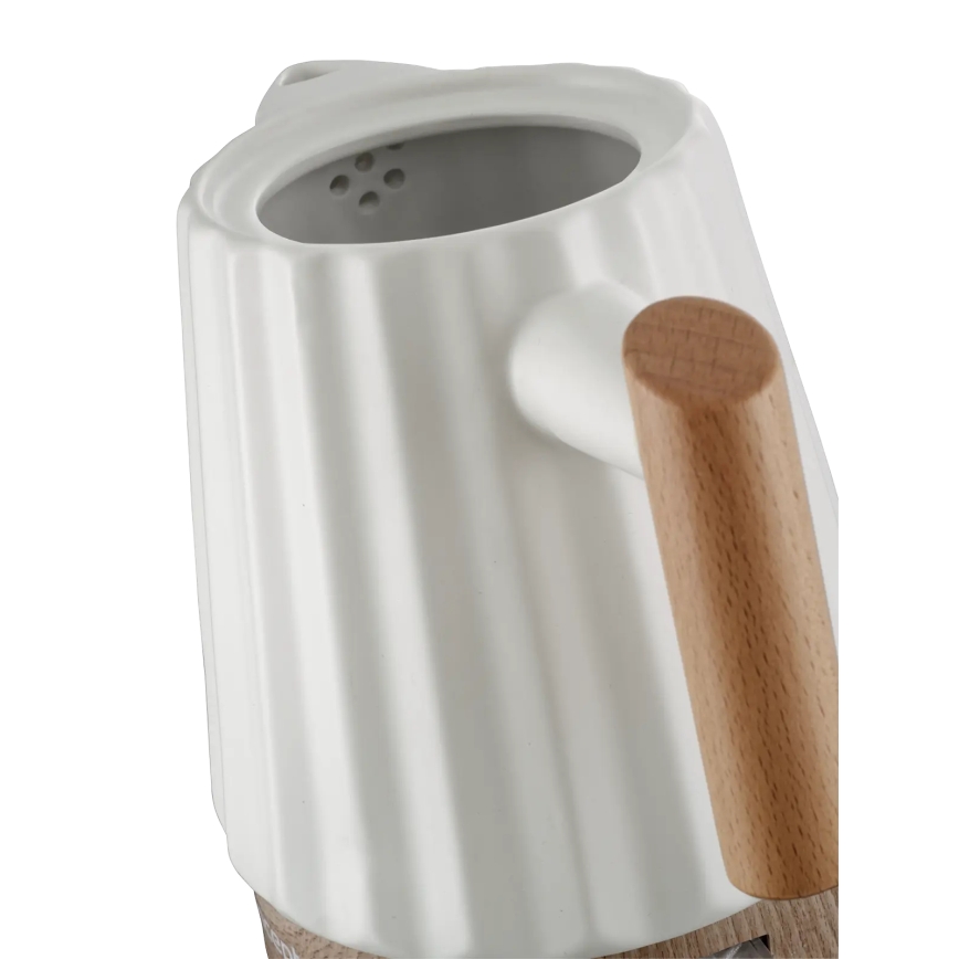 Concept RK0090 - Snabbkokande vattenkokare 1,5 l 1500 W/230 V vit/trädekor/keramik