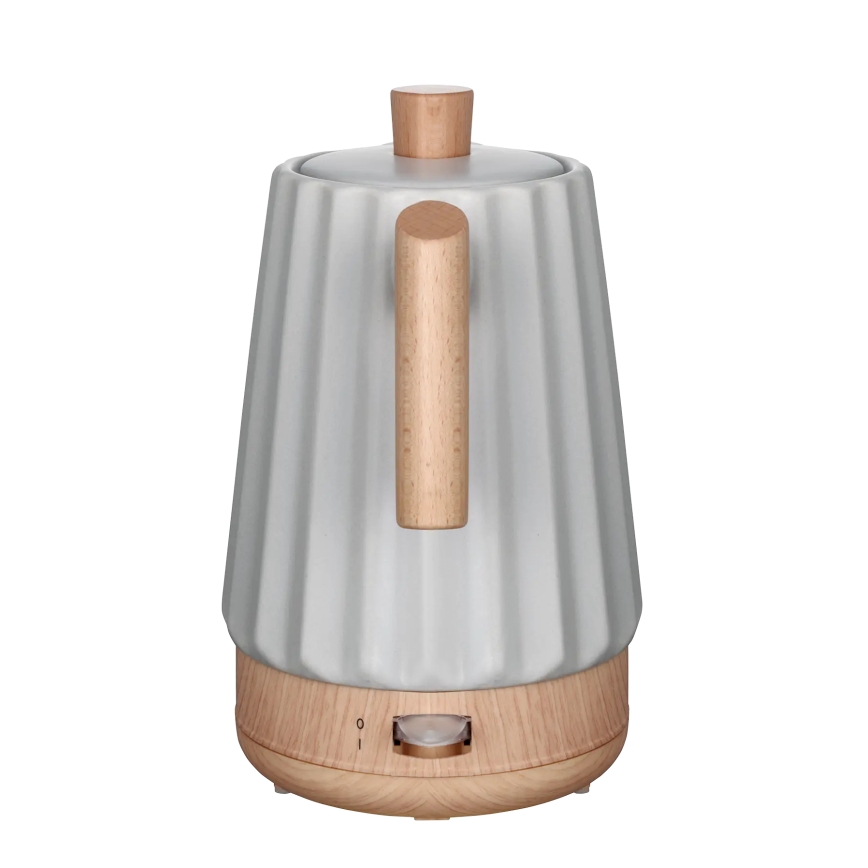 Concept RK0091 - Snabb vattenkokare 1,5 l 1500W/230V ljusgrå/trädekor/keramik