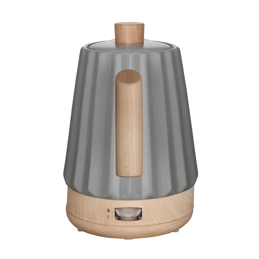 Concept RK0092 - Vattenkokare 1,5 l 1500W/230V mörkgrå/trädekor/keramik