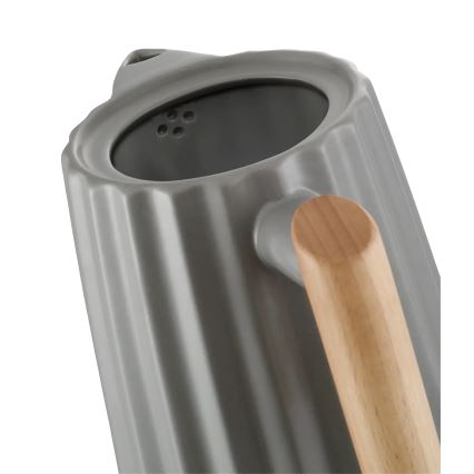 Concept RK0092 - Vattenkokare 1,5 l 1500W/230V mörkgrå/trädekor/keramik