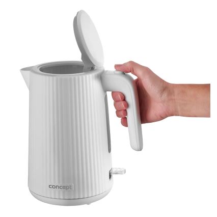 Concept RK2390 - Elektrisk vattenkokare 1,7 l, 2200 W/230 V, vit