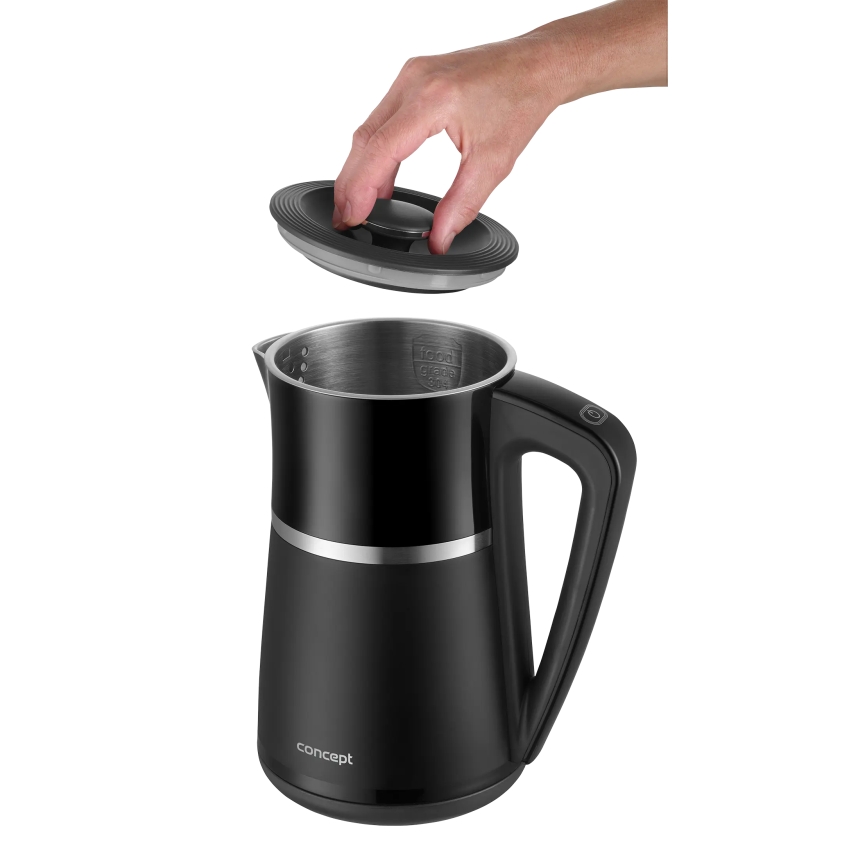 Concept RK3100 - Vattenkokare med temperaturreglering 1,7 l 2200W/230V svart