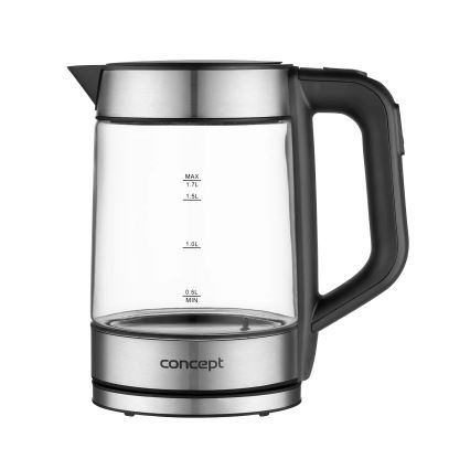 Concept RK4067 - Snabb vattenkokare med temperaturreglering, 1,7 l, 2200 W/230 V, rostfritt stål
