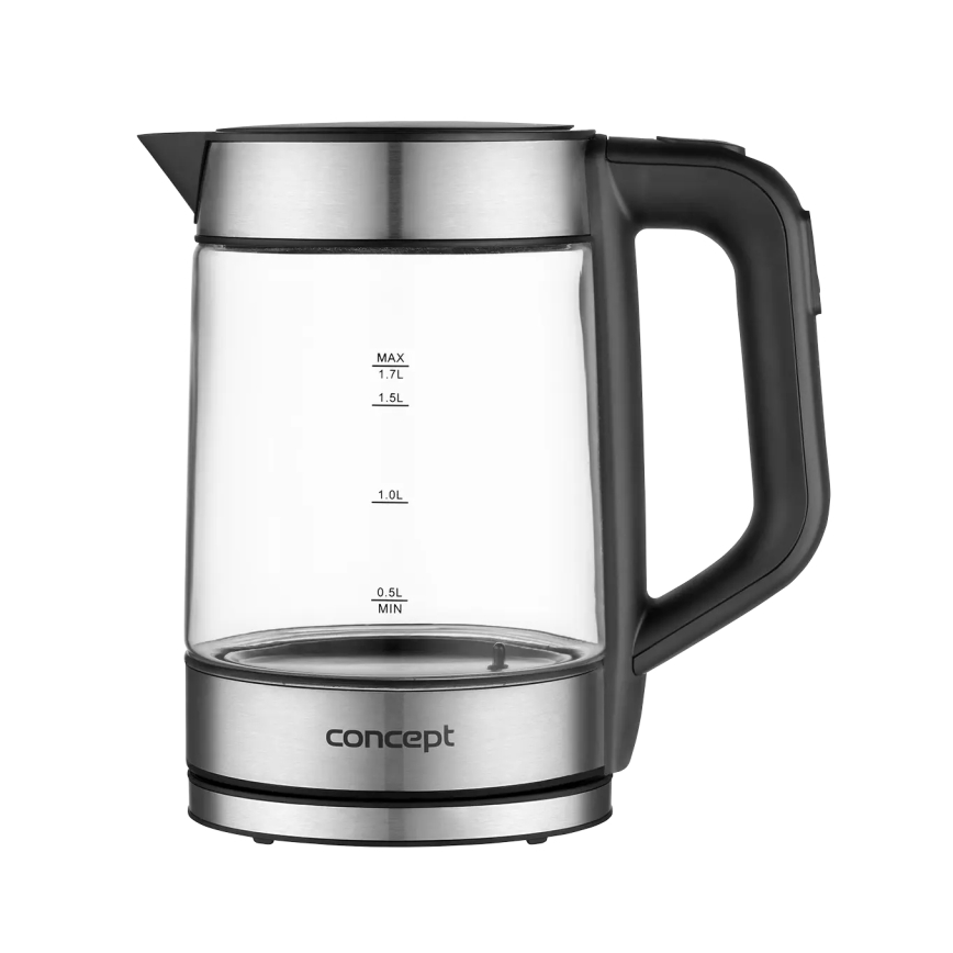 Concept RK4067 - Snabb vattenkokare med temperaturreglering, 1,7 l, 2200 W/230 V, rostfritt stål