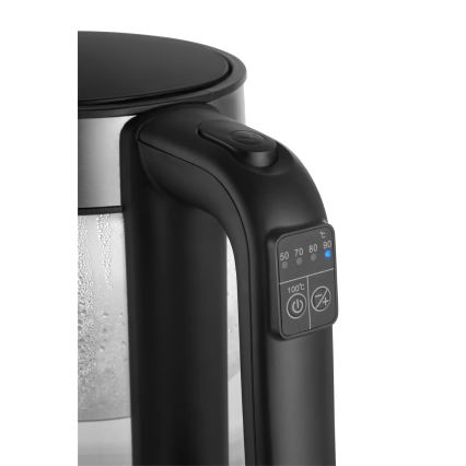 Concept RK4067 - Snabb vattenkokare med temperaturreglering, 1,7 l, 2200 W/230 V, rostfritt stål