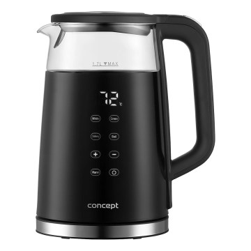 Concept RK4100 - Vattenkokare med temperaturreglering 1,7 l, 2200 W/230 V, svart