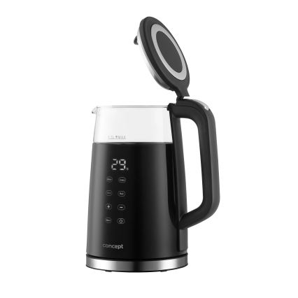Concept RK4100 - Vattenkokare med temperaturreglering 1,7 l, 2200 W/230 V, svart