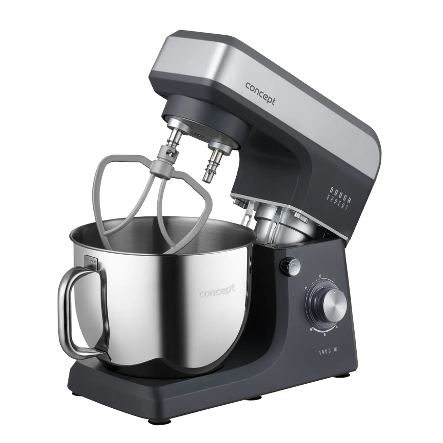 Concept RM6010 - Planetarisk köksassistent DOUGH EXPERT 1900W/230V antracit/rostfritt stål