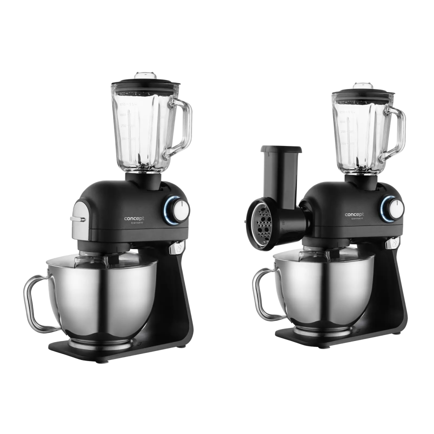 Concept RM8000 - Köksmaskin med rostfri skål 1200W/230V svart