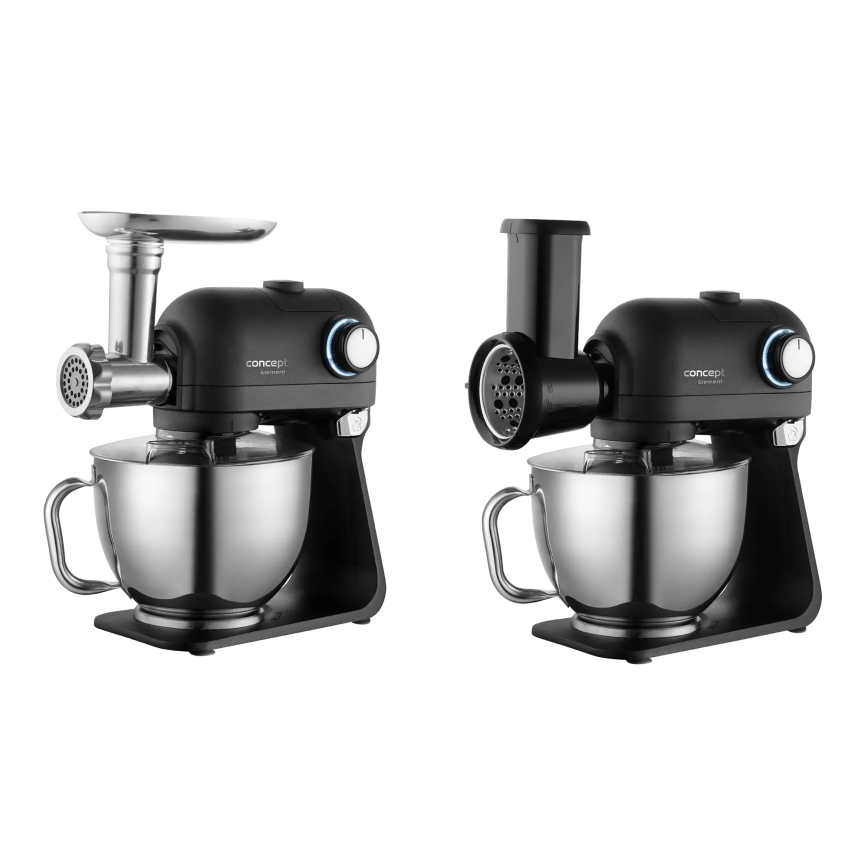 Concept RM8000 - Köksmaskin med rostfri skål 1200W/230V svart