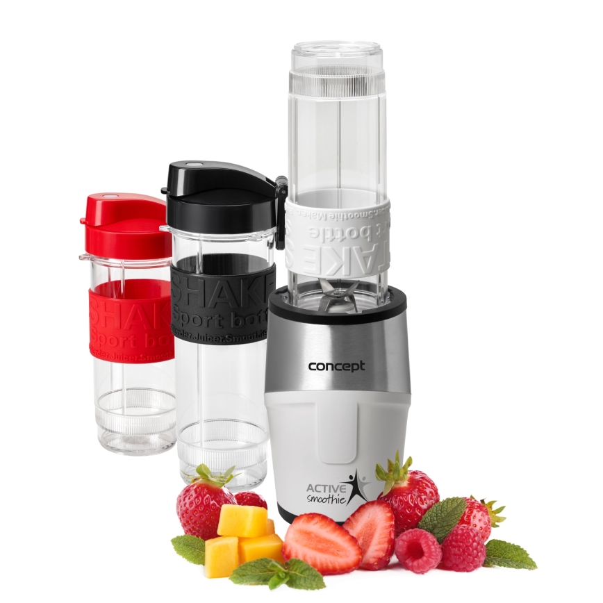 Concept SM3380 - Smoothieblender med tillbehör ACTIVE SMOOTHIE 500W/230V vit