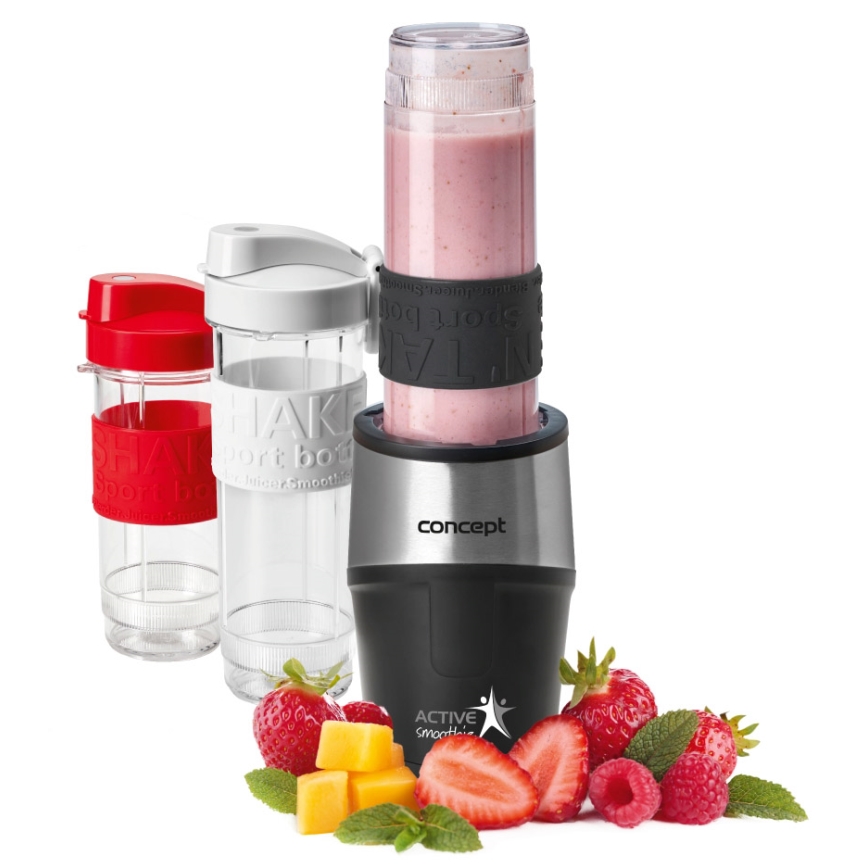 Concept SM3385 - Smoothieblender med tillbehör ACTIVE SMOOTHIE 500W/230V svart