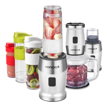 Concept SM3391 - Smoothie-blandare med tillbehör 700W/230V vit
